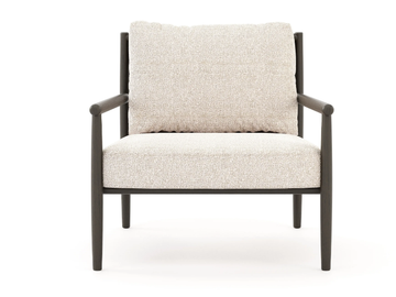 LANDFORM - Fabric easy chair with armrests by Stylish Club - view 3